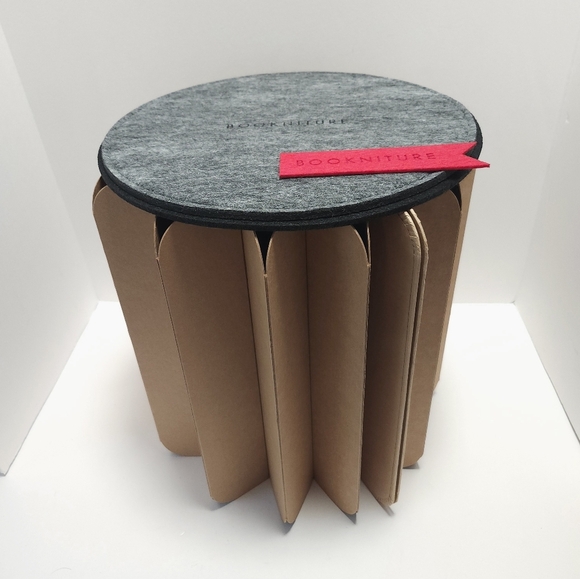 Bookniture Furniture Hidden In a Book Converts to 13" Stool Table Seat - Picture 5 of 6